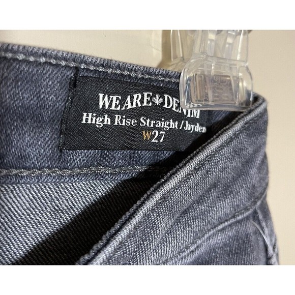 Buffalo David Bitton Jayden Jeans Women's Size 27 Gray High Rise Straight - Picture 2 of 2